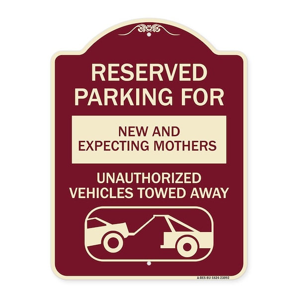 Reserved Parking for New and Expecting Mothers Unauthorized Vehicles Towed Away, A-DES-BU-1824-23092